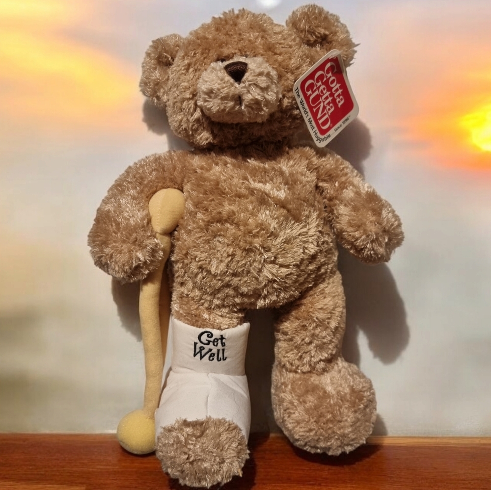 Gotta Getta GUND 'BREAK A LEG' Get Well Cozy Bear